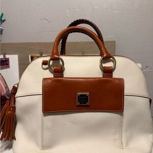 Dooney and Bourke White and Brown Handbag